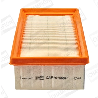 Abbildung von CHAMPION CAF101069P Luftfilter 59 120 238, 230 Filtereinsatz PEUGEOT: 208 I Schrägheck, 2008 Kombi, 308 II CITROËN: C3 II, C4 Cactus