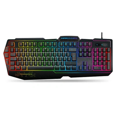 Abbildung von EMPIRE Gaming K900 Keyboard QWERTY 105 Semi Mechanical Keys 9 Mode LED RGB backlighting, Including 1 Customisable 19 Anti ghosting Gamer