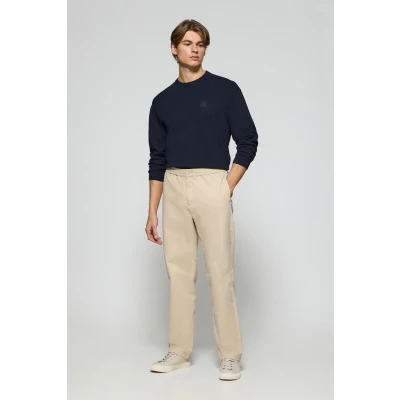 Abbildung von Polo Club Herren Hose Trent Beige Mit Elastischem Bund Und Details 48