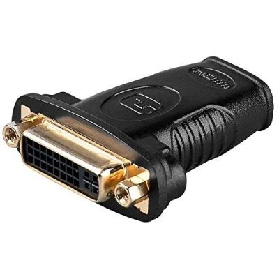 Abbildung von PremiumCord 4K HDMI auf DVI Adapter, Vergoldete Kontakte, Typ A Buchse I für UHD 2160p, Full HD 1080p, 3D, Farbe schwarz