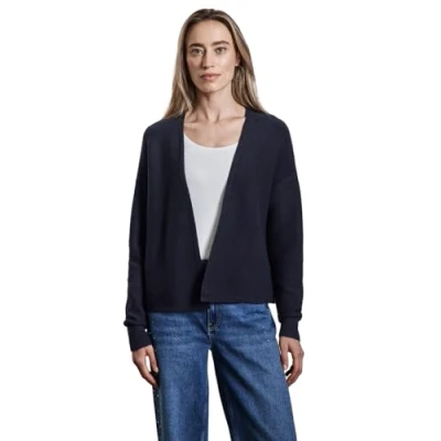 Abbildung von Street One Offener Struktur Strickjacke, Damen, Größe: 44, Blau