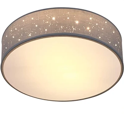 Abbildung von monzana Deckenleuchte, 38 cm, Leuchtmittel nicht inklusive, Sternenhimmel Rund Stoffschirm cm 2 Flammig E27 Modern