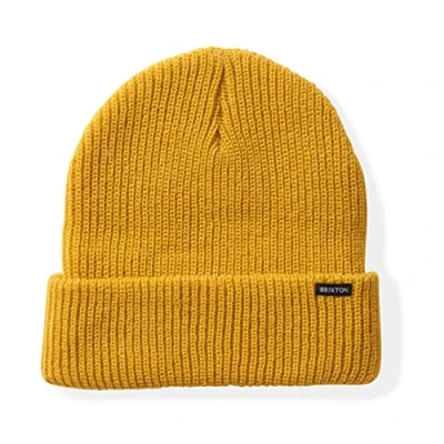 Abbildung von Brixton Unisex Becket Beanie Hat, Mustard, One Size