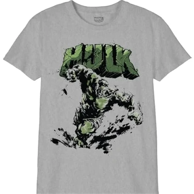 Abbildung von Marvel Jungen Bohulkcts041 T Shirt, Grau meliert, 12 Jahre