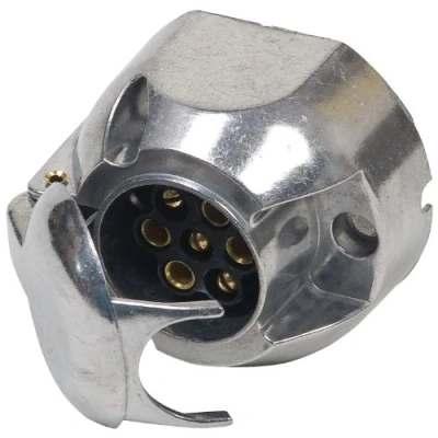Abbildung von Cartrend UNITEC 01401 Steckdose 7 polig, Metall