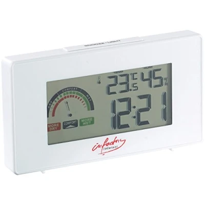 Abbildung von infactory Digitaler Funkwecker mit Thermometer und Hygrometer (Digital)