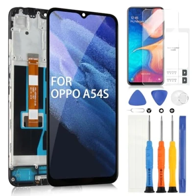 Abbildung von ARSSLY Bildschirm für Oppo A54s CPH2273 LCD Display Digitizer Assembly Ersatzglas Touchscreen mit Werkzeugen (6,52 Zoll, Schwarz Rahmen)