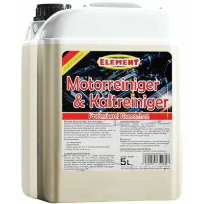 Abbildung von Element 5 Liter Motorkaltreiniger Kaltreiniger Motorreiniger sparsames Konzentrat hohe Schmutzlösekraft Werkstattreiniger Teilereiniger