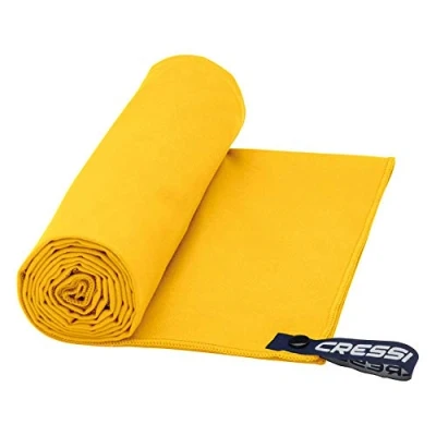 Abbildung von Cressi Schnelltrockentuch, Mikrofaser Unisex Sporthandtuch für Erwachsene, gelb, 50 x 100 cm