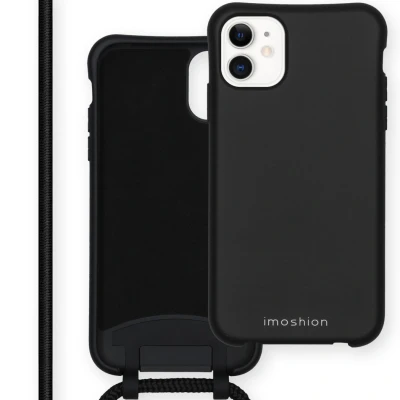 Abbildung von Apple iPhone 11 Hülle Silikon iMoshion Soft Case/Backcover Handyhülle Schwarz