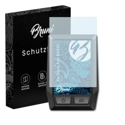 Abbildung von Bruni Schutzfolie kompatibel mit Bosch Kiox BUI330 Folie, glasklare Displayschutzfolie (2X)