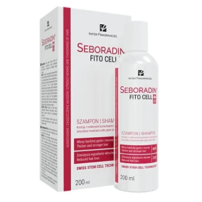 Abbildung von Seboradin Haarausfall Und Nachwachsen Fitocell Shampoo mit Schweizer Technologie Stammzellen Phytocelltec Malus Domestica Biotin Für Männer Frauen 200 ml