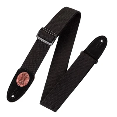 Abbildung von Levy&#039;s Gitarrengurt aus Baumwolle, 5,1 cm breit, schwarz
