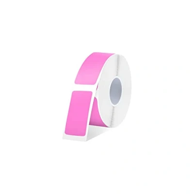 Abbildung von SUPVAN E10/16 Etikettenband Thermo Mehrzweck Etiketten für Heim, Schule, Büro, 14 mm x 30 mm, 220 Etiketten/Rolle(purpurrot)