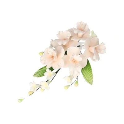 Abbildung von Cake Company Zuckerblumenboquet Orchidee pfirsich 1er Pack (1 x 55 g) Tortendekoration zur Hochzeit und Geburtstagen