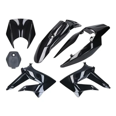Abbildung von Verkleidung Kit komplett schwarz für Derbi Senda 2011 , Gilera RCR, SMT