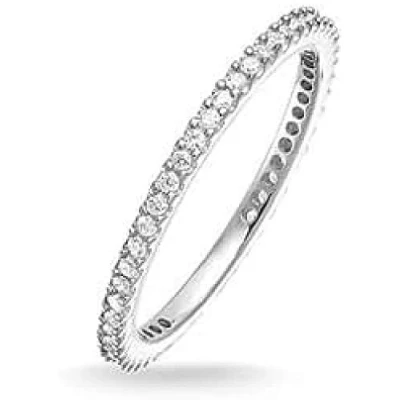Abbildung von THOMAS SABO TR1980 051 14 Eternity Ring Pavé Sterling Silber Gr. 46