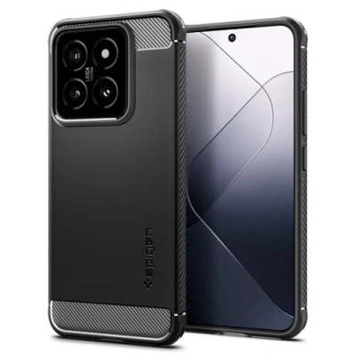 Abbildung von Spigen Rugged Armor Hülle Kompatibel mit Xiaomi 14 Schwarz
