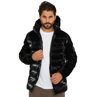Abbildung von SOULSTAR Winterjacke S2KUPWARA Herren Pufferjacke mit Kapuze warme Steppjacke Mens Jacket