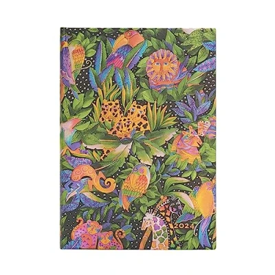 Abbildung von Paperblanks 12 Monate Softcover Flexis Kalender 2024 Jungle Song Horizontal Midi (125 x 175 mm)