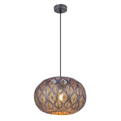 Abbildung von Globo Hängeleuchte Esszimmer Pendelleuchte Wohnzimmer Hängelampe Glas 15344S, rund, modern, orientalisch, ohne Leuchtmittel, Lichtfarbe ist abhängig vom Pendellampe, Schlafzimmer, Küche, Flur
