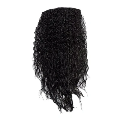 Abbildung von WIG ME UP H9311 1 Haarteil Halbperücke Clip In Extension 7 Clips Haarverlängerung stark gelockt ca. 70 cm lang &amp; 25 breit Schwarz