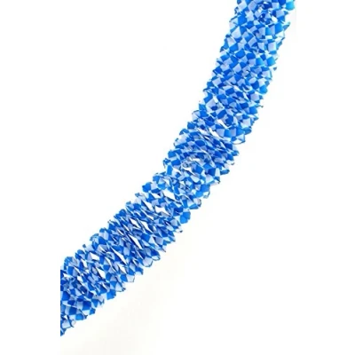 Abbildung von Girlande aus Seidenpapier, Bayerisches Design, blau weiß, 4 m, Dekoration für Partys, Garten und Balkon
