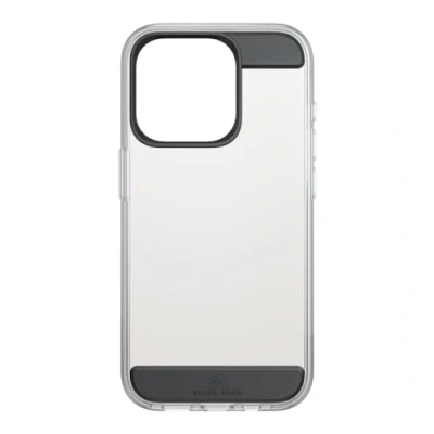 Abbildung von Black Rock Hülle für iPhone 15 Pro (slim, TPU, TPU Polster, robust, stoßdämpfend, antibakteriell, durchsichtig, transparent, Cover, Handyhülle Pro, Case, Handycase) schwarz