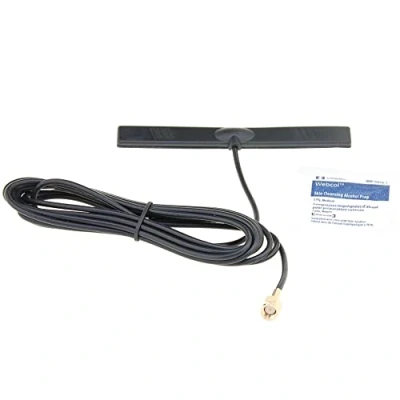 Abbildung von Multiband Klebe Antenne für LTE, 3G, 4G, GSM, UMTS, Bluetooth, WLAN, WiFi Glasbefestigung Kabellänge 250cm Steckertyp: SMA Male (SMA/M)