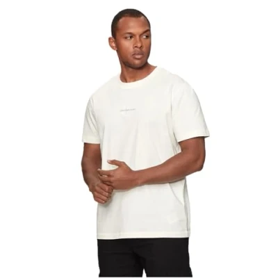 Abbildung von Calvin Klein Jeans Monologo TEE Tshirt print, Herren, Größe: Large, Ivory