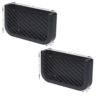 Abbildung von Doppelpack Ablagenetze einfach zum kleben oder schrauben für Fahrzeuge und Innenräume Größe M = 205x121x32mm, L 258x121x32mm Universell Einsetzbar Einfache Installation (2x 205x121x32mm)