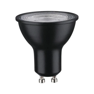 Abbildung von Paulmann 29167 Standard 230V LED Reflektor GU10 750lm 8W 4000K dimmbar Schwarz matt 36 Leuchtmittel RAL9004