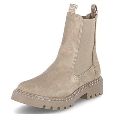 Abbildung von Tamaris Damen 1 25455 29 Chelsea Stiefel, Beige Uni, 41 EU