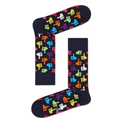 Abbildung von Happy Socks Unisex thumbs up Socken, Mehrfarbig (Multicolour 650), 41 46 EU
