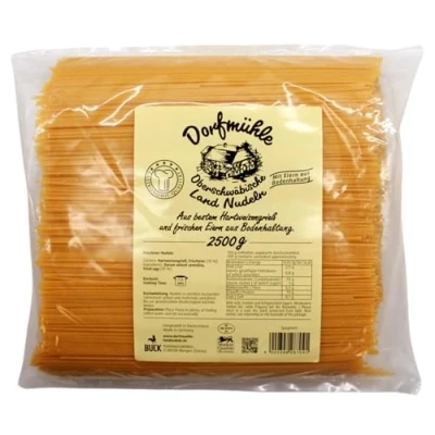Abbildung von Dorfmühle Oberschwäbische Land Nudeln Spaghetti, 2er Pack (2 x 2.5 kg)