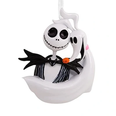 Abbildung von Hallmark Disney Tim Burton&#039;s The Nightmare Before Christmas Jack Skellington und Zero Weihnachtsschmuck