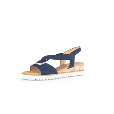 Abbildung von Gabor Comfort Keilsandalette, Damen, Größe: 38.5, Blue kork Schuhe