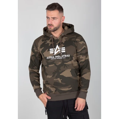 Abbildung von Alpha Industries camo Kapuzenpullover Olive camo, Herren, Größe: Medium,