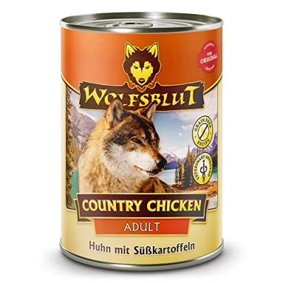 Abbildung von Wolfsblut Country Chicken Futter für ausgewachsene Hunde, 395 g (6 Stück)