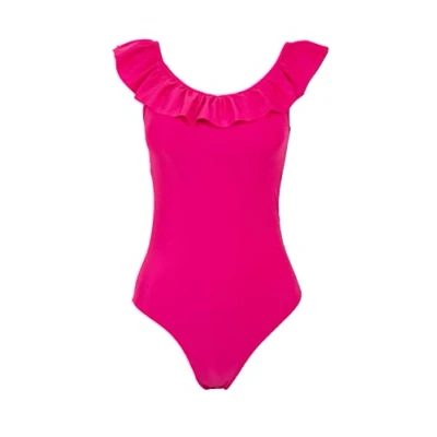 Abbildung von DeFacto Damen T3655AZ One Piece Swimsuit, Dark PINK, M