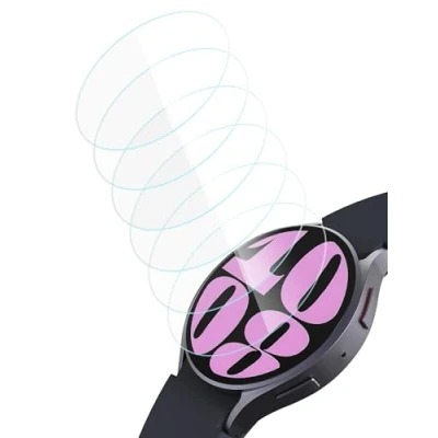 Abbildung von Sinoacc 6 Pack Displayschutz Für Galaxy Watch 7 44mm,Für Samsung 6/Galaxy 5/Galaxy 4 44mm Uhr Schutzglas Gehärtetes Glas Screen Protector