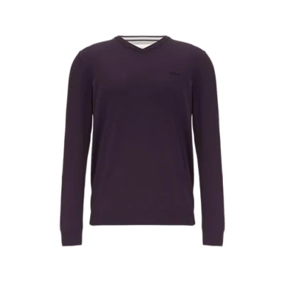 Abbildung von s.Oliver MIT Logostickerei Strickpullover, Herren, Größe: Small, Aubergine