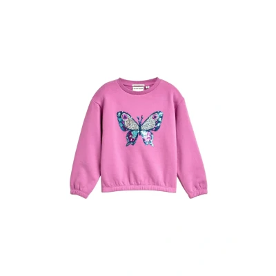Abbildung von TOM Tailor MIT Wendepailletten Sweatshirt für Kinder, Größe: 92/98, Flashy mauve