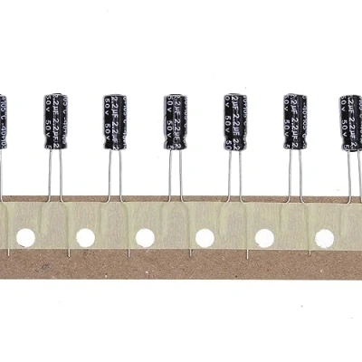 Abbildung von 100 Stück 50V 2.2UF Steckbarer Aluminium Elektrolytkondensator 5x11 5 * 11mm