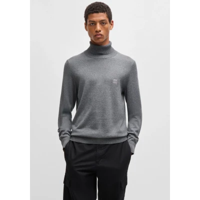 Abbildung von BOSS Akiro Strickpullover, Herren, Größe: Large, Light pastel grey