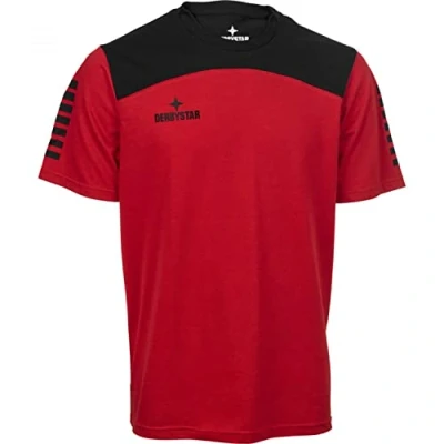Abbildung von Derbystar Ultimo T Shirt Rot/Schwarz 3XL