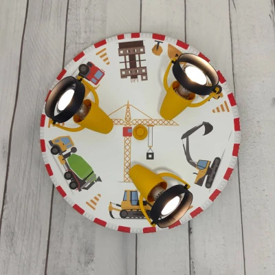 Abbildung von niermann Deckenstrahler Strahler Baustelle, ohne Leuchtmittel, 3 verstellbare Spots