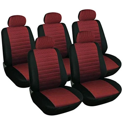 Abbildung von WOLTU 7233 5 Sitzbezüge Auto Einzelsitzbezug universal Größe, 5er Set, schwarz/rot