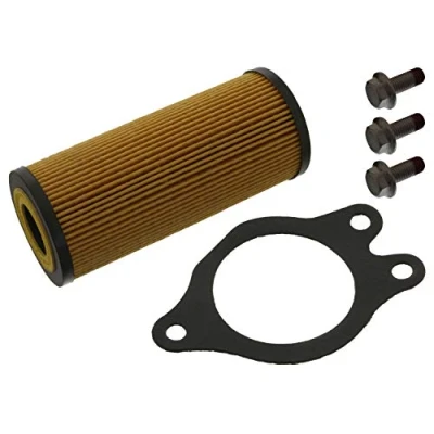 Abbildung von FEBI BILSTEIN 45346 Ölfilter mit Schrauben Dichtung Filtereinsatz VOLVO: FH II, 12, 16, IVECO: Stralis