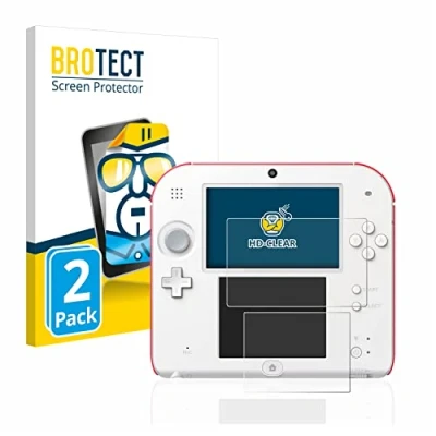 Abbildung von BROTECT (2 Stück Schutzfolie für Nintendo 2DS Displayschutz Folie Ultra Klar
